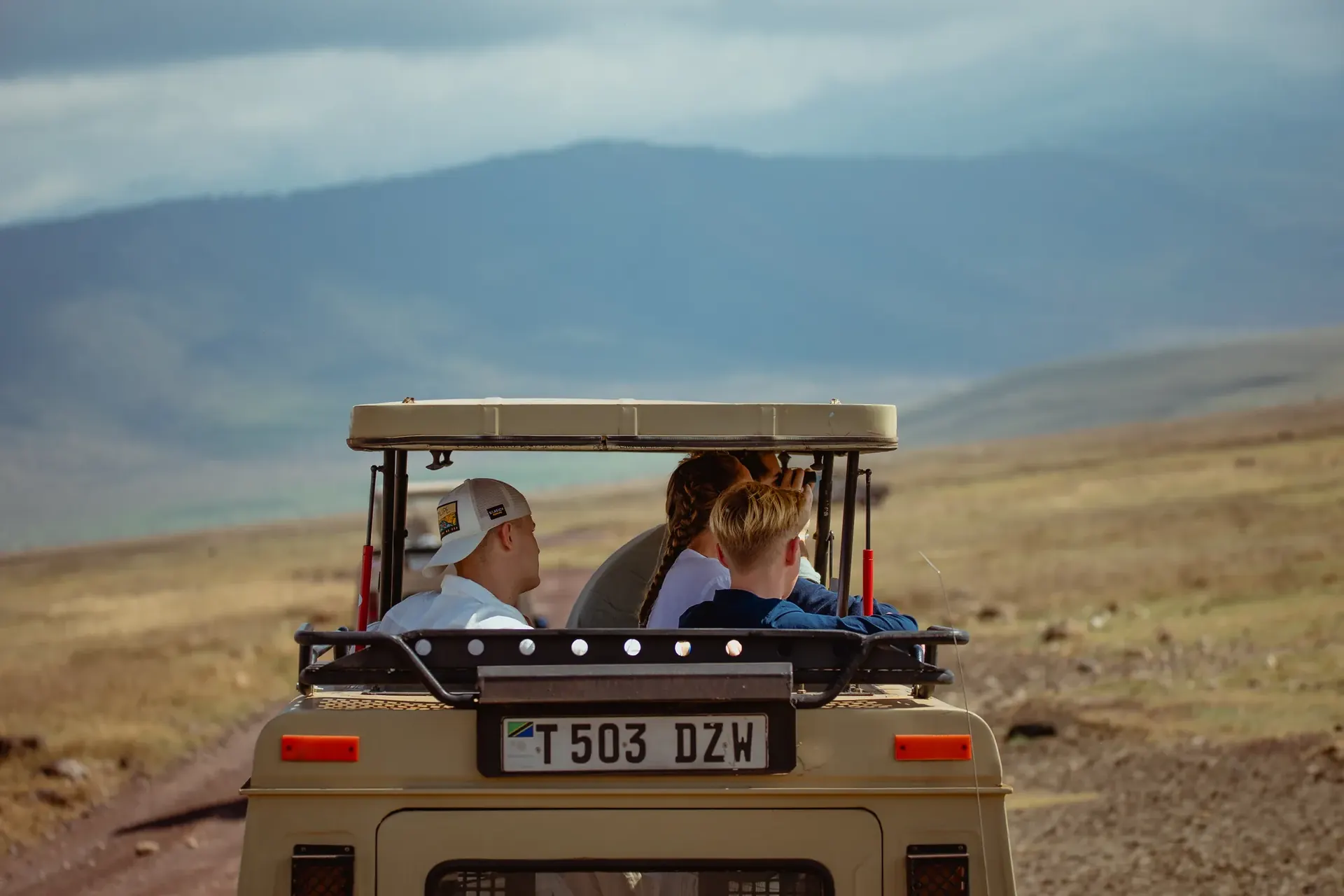 Ngorongoro Crater Game Drive & Drive to Karatu scenery