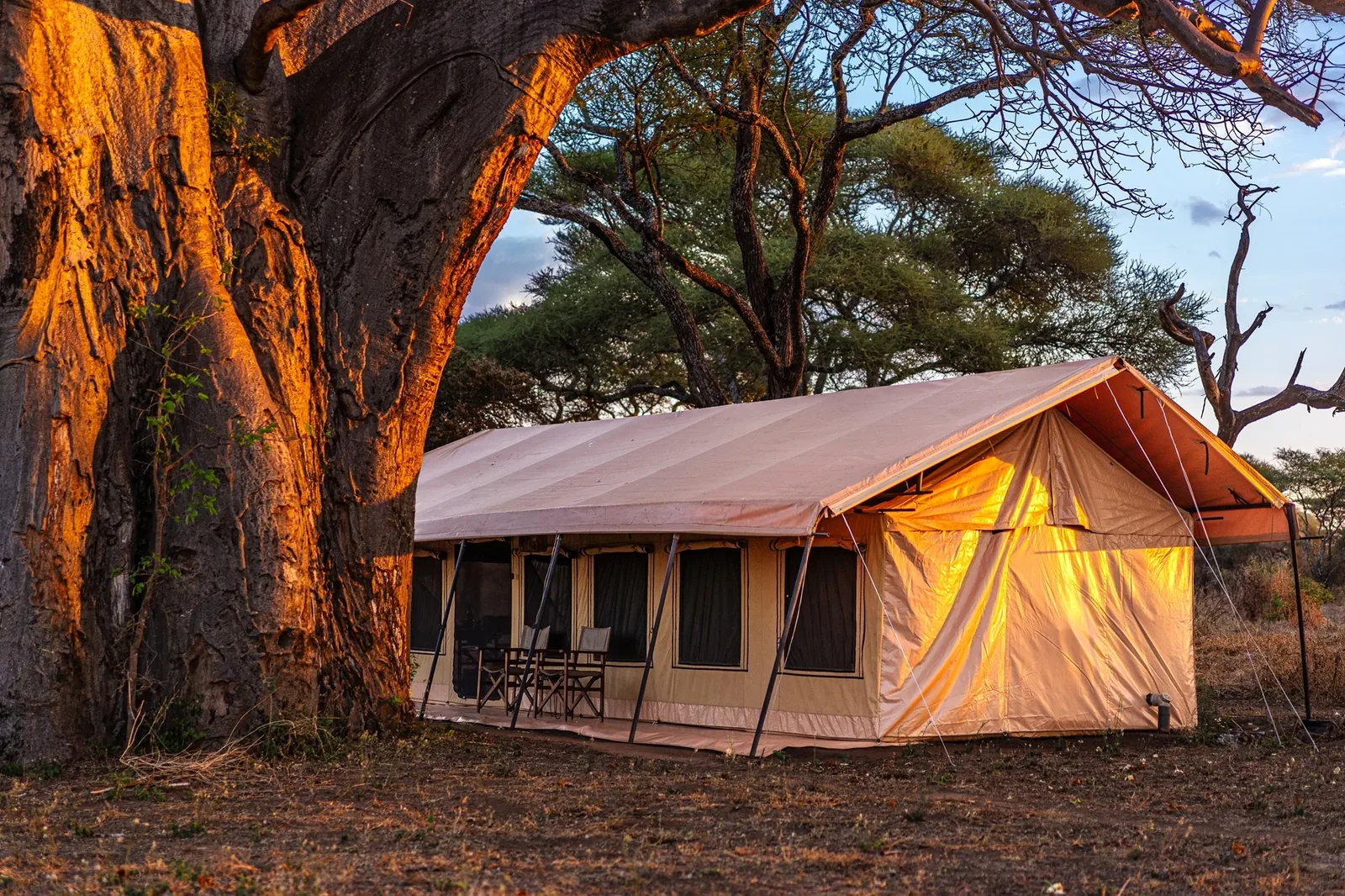 Baobab Tented Camp exterior in Tarangire National Park