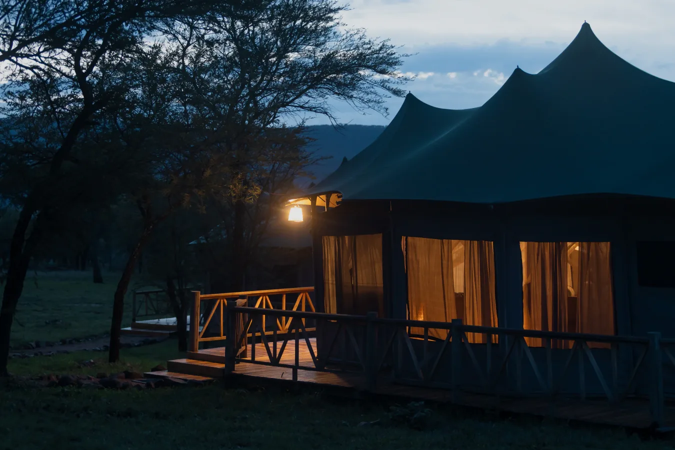Exterior of Enkirari Wilderness Camp in Central Serengeti