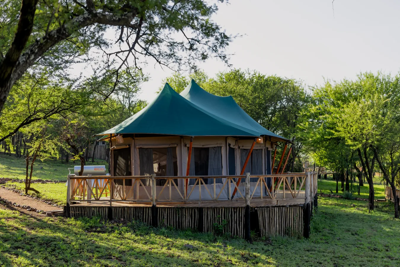 Exterior of Enkirari Wilderness Camp in Central Serengeti