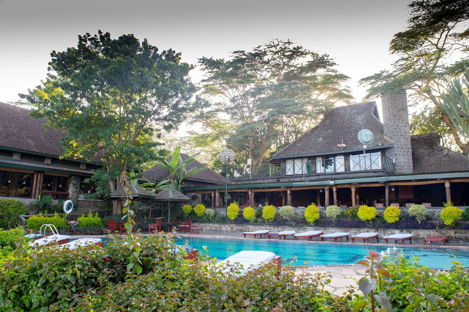 Lake Nakuru Lodge exterior in Lake Nakuru National Park