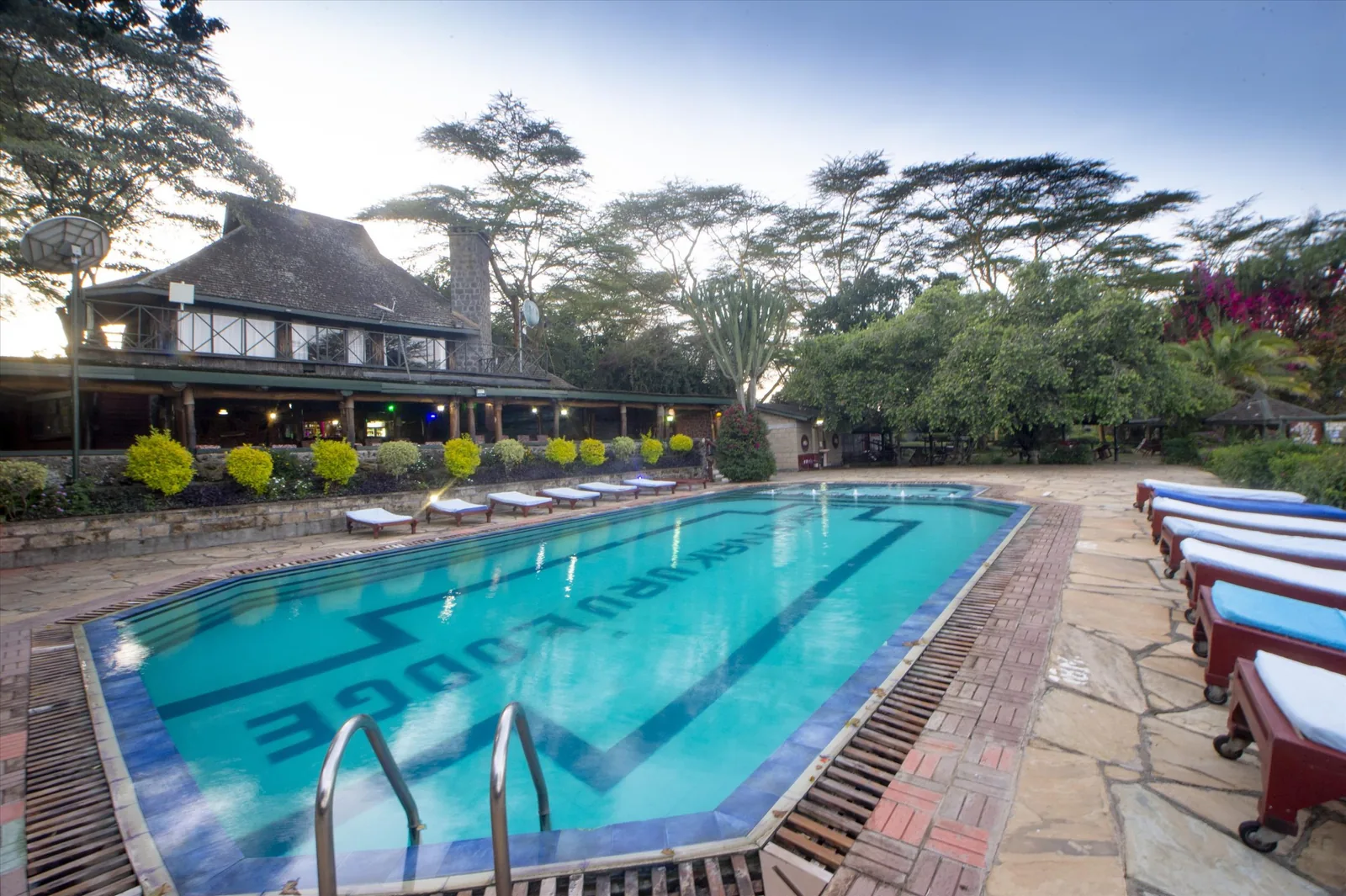 Lake Nakuru Lodge exterior in Lake Nakuru National Park