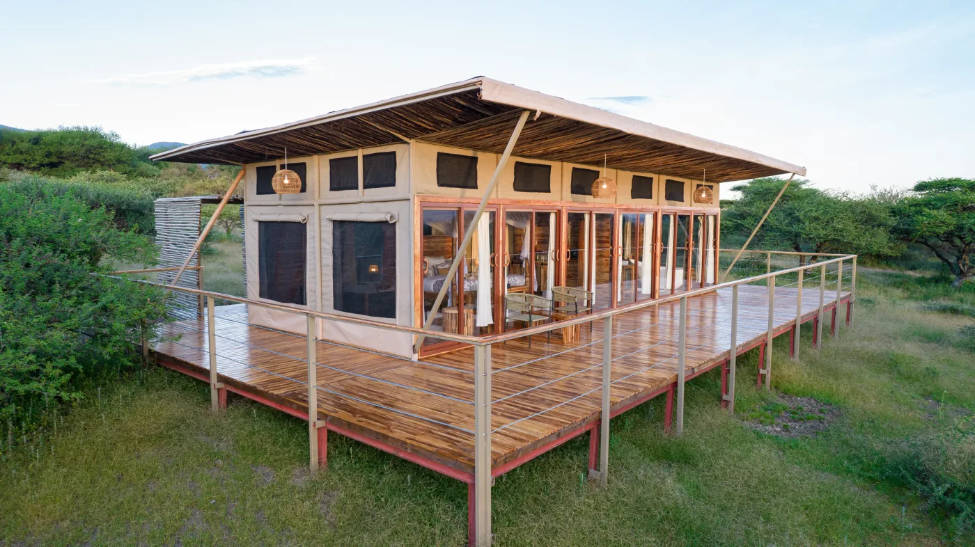 Exterior of Naserian Safari Camp in Ngorongoro Conservation Area