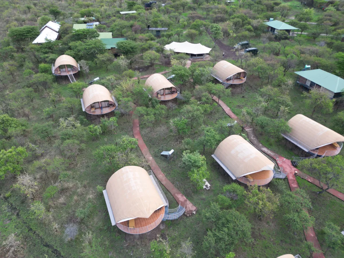 Exterior of Ngorongoro Safari Lodge in Southern Ngorongoro Conservation Area, about 50 km southwest of Karatu