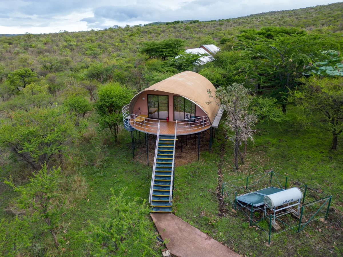 Exterior of Ngorongoro Safari Lodge in Southern Ngorongoro Conservation Area, about 50 km southwest of Karatu