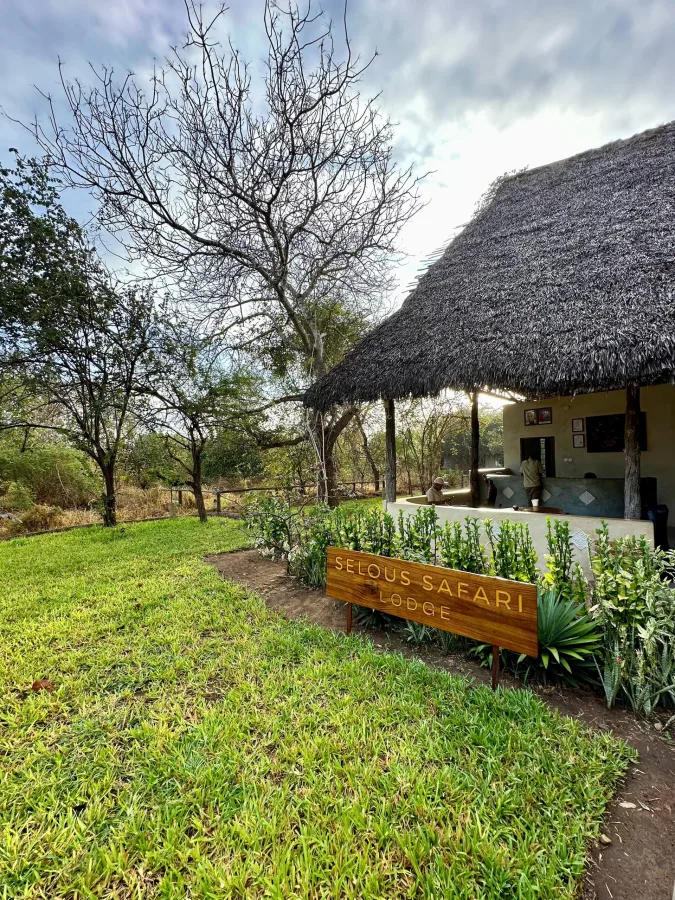 Exterior of Selous Safari Lodge near Nyerere National Park