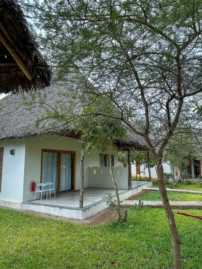 Exterior of Selous Safari Lodge in Nyerere National Park area