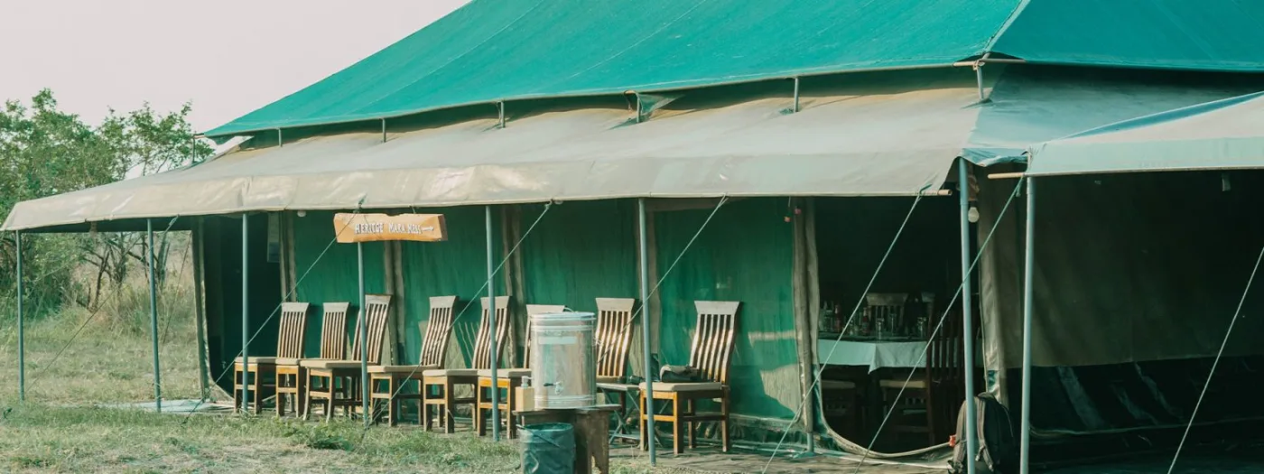 Exterior of Serengeti Heritage Tented Camp in Central Serengeti
