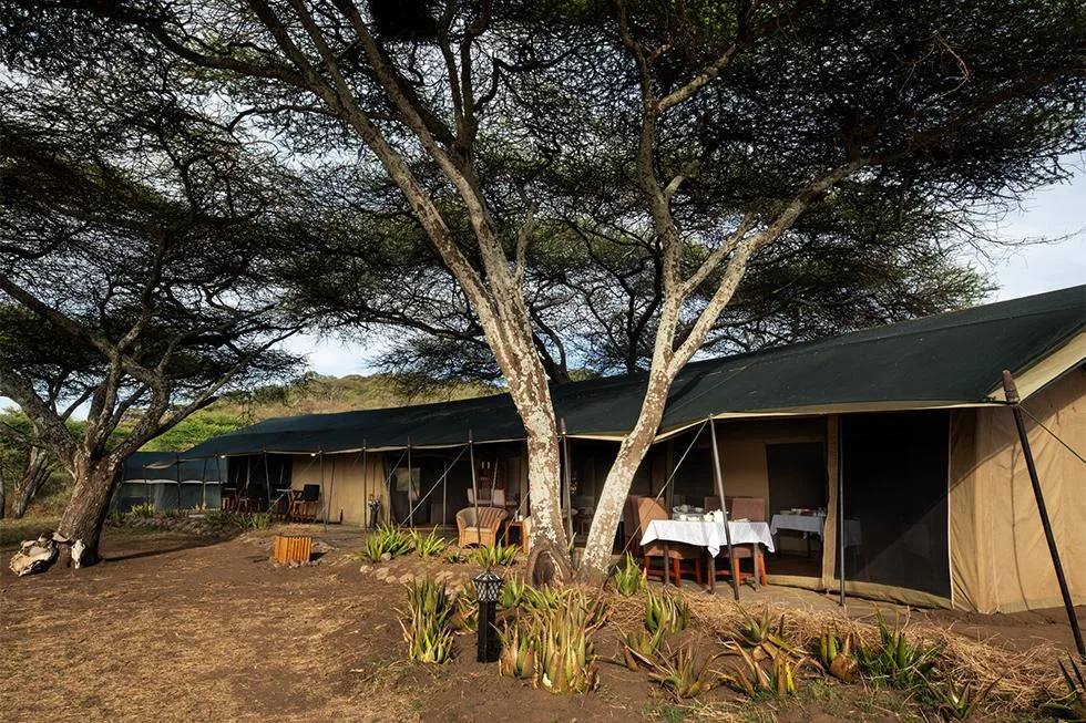 Exterior of Serengeti Woodlands Camp in Naabi Hill, Southern Serengeti