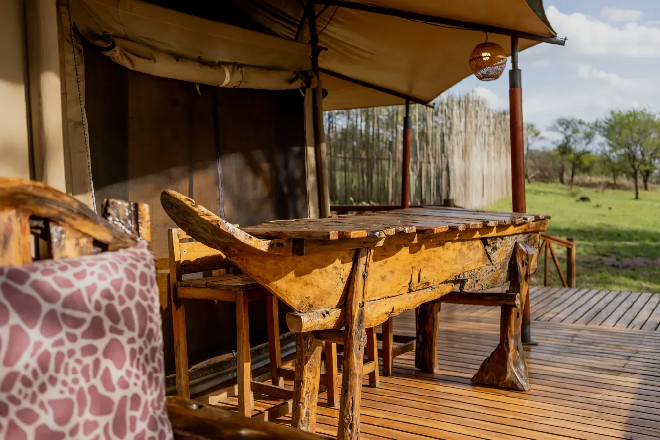 View of Enkirari Wilderness Camp in Central Serengeti
