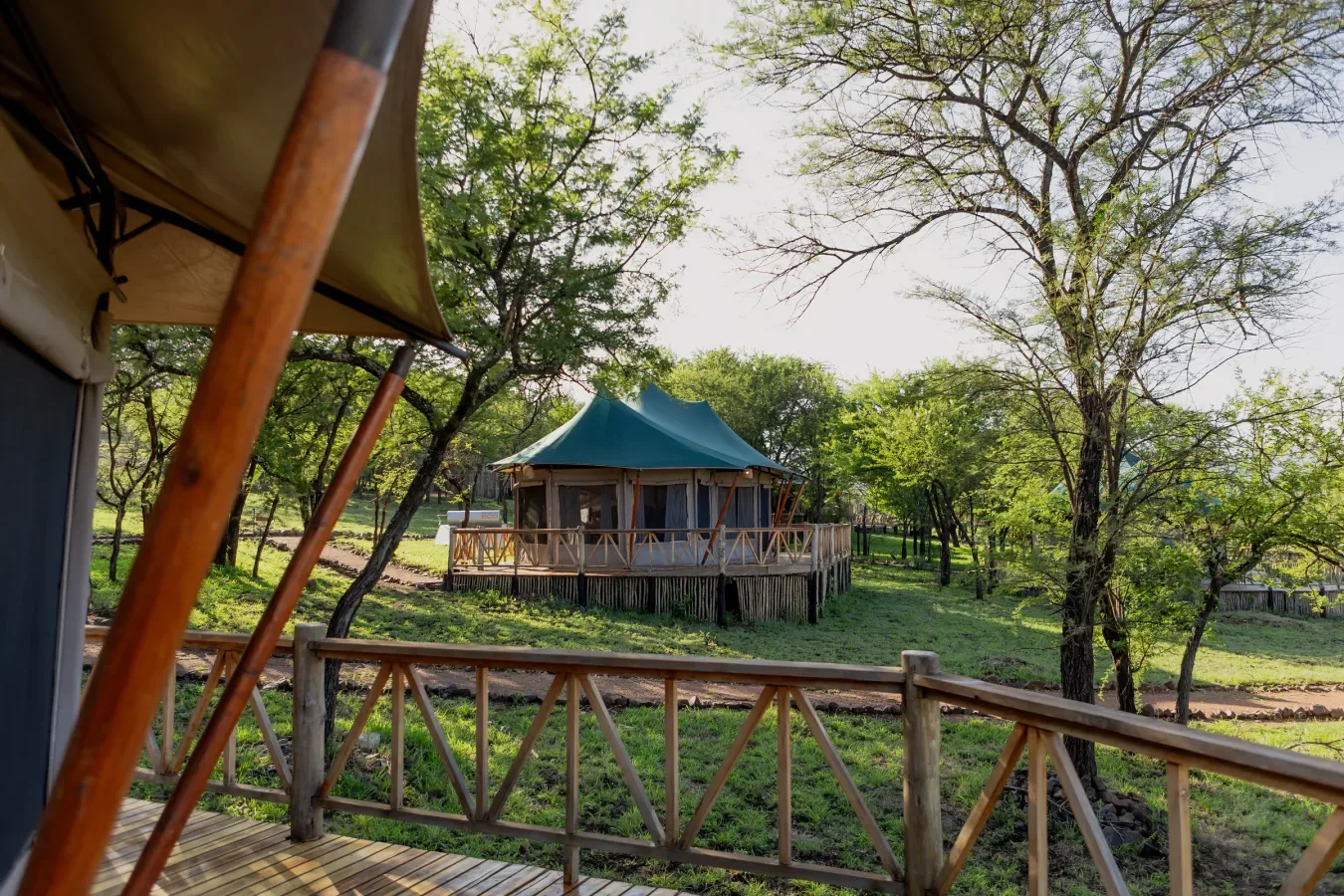 View of Enkirari Wilderness Camp in Central Serengeti