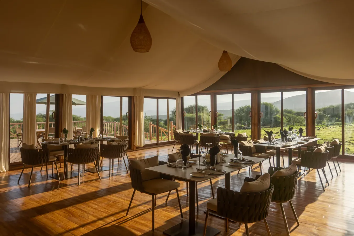 View of Naserian Safari Camp in Ngorongoro Conservation Area