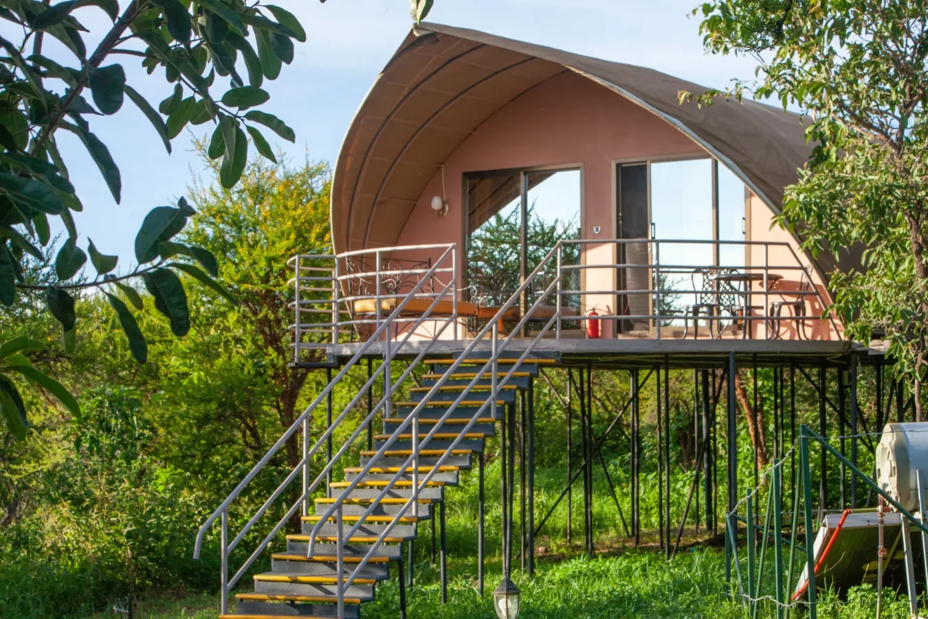 View of Ngorongoro Safari Lodge in Southern Ngorongoro Conservation Area, about 50 km southwest of Karatu