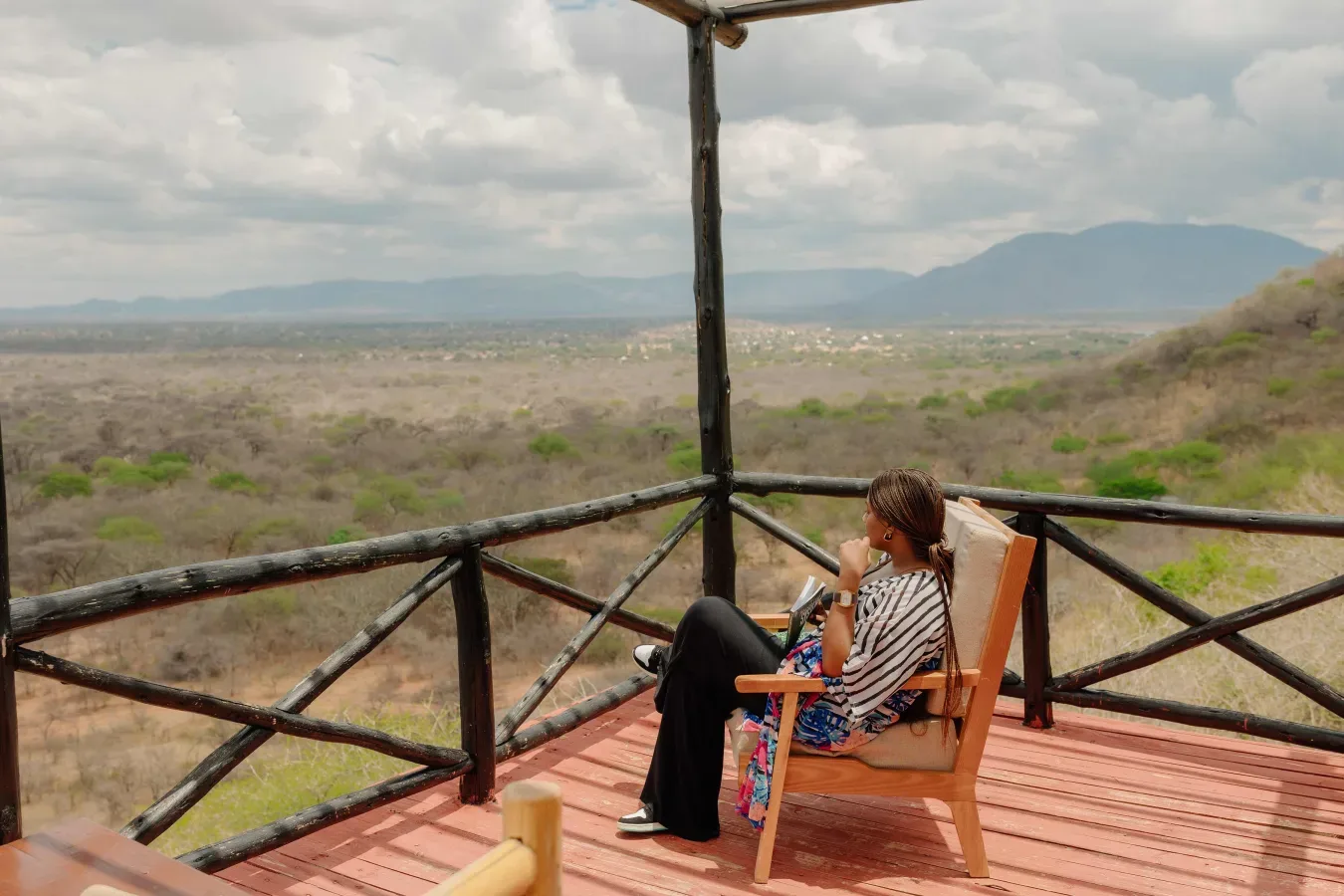 View of Ruaha Hilltop Lodge in Ruaha National Park area