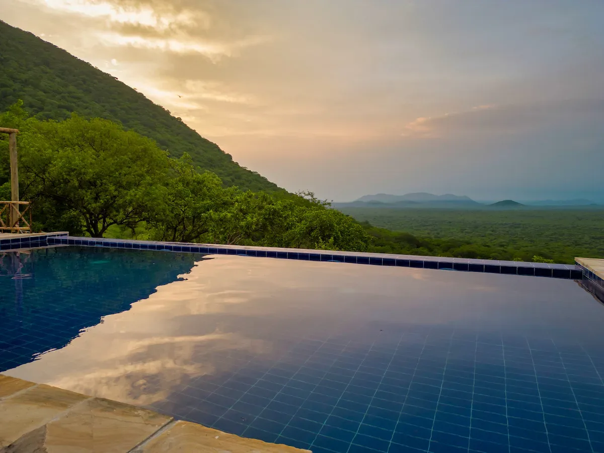 View of Ruaha Hilltop Lodge in Ruaha National Park area
