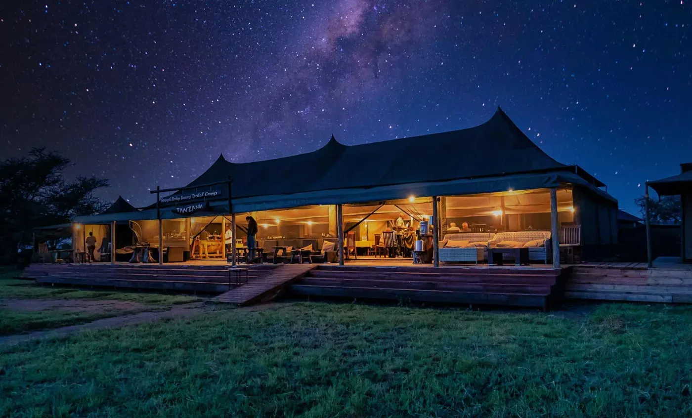 View of Serengeti Heritage Tented Camp in Central Serengeti
