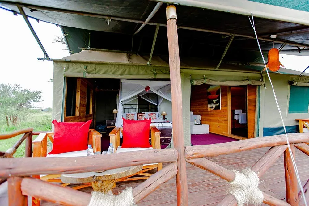 View of Serengeti Heritage Tented Camp in Central Serengeti