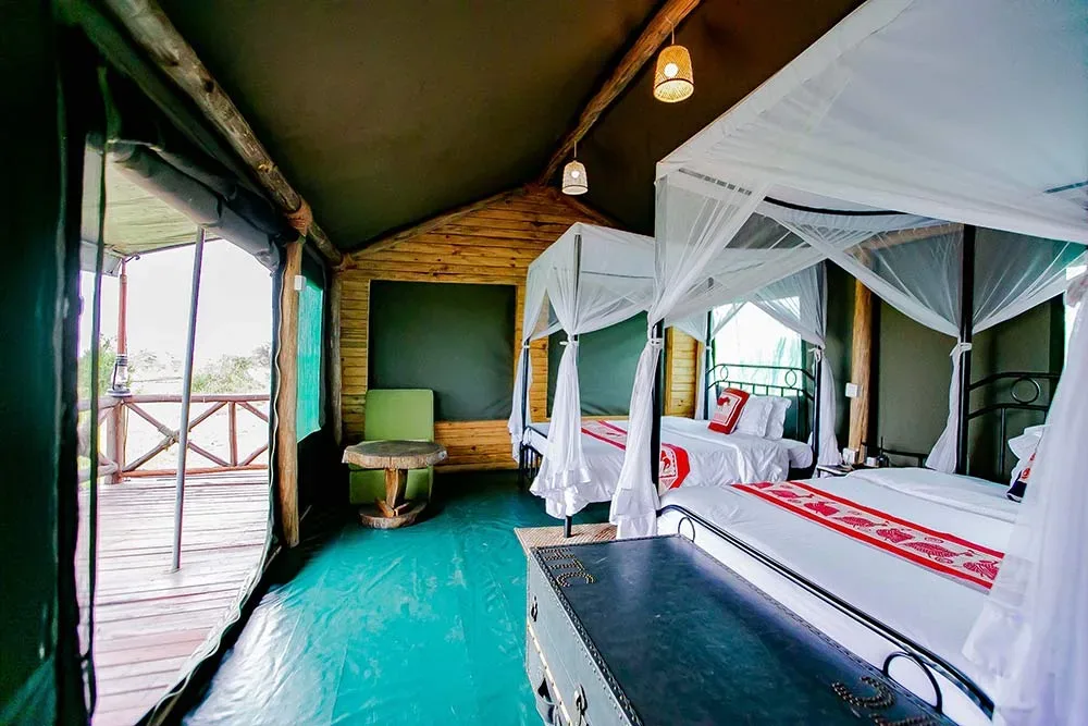 View of Serengeti Heritage Tented Camp in Central Serengeti