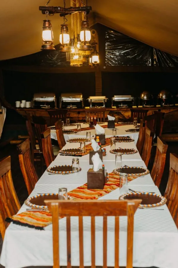 View of Serengeti Heritage Tented Camp in Central Serengeti