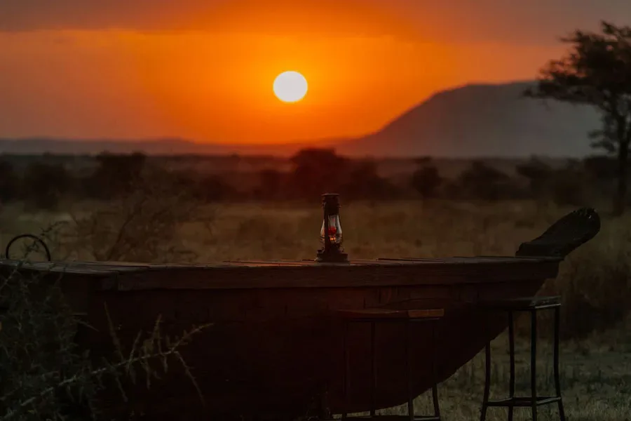 View of Serengeti Heritage Tented Camp in Central Serengeti