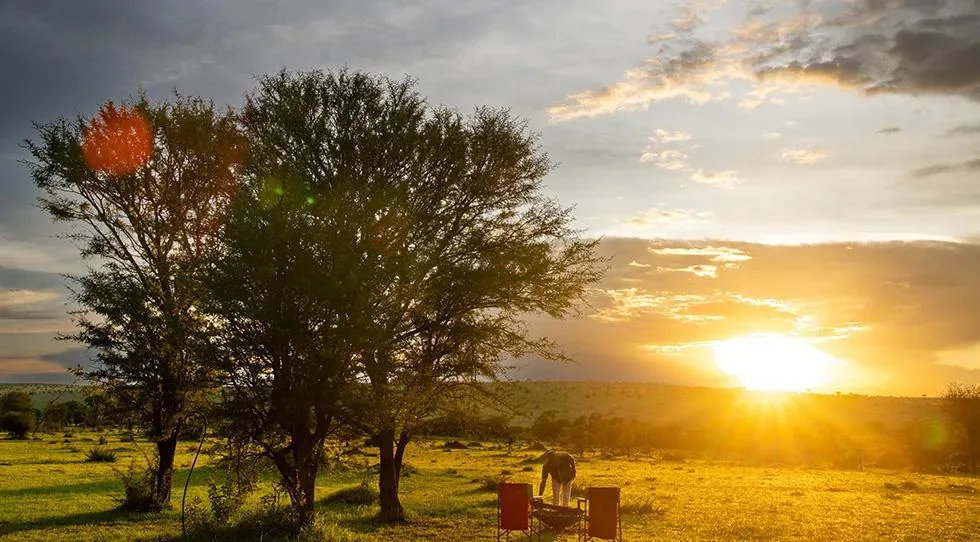 View of Serengeti Mara River Camp in Kogatende, Northern Serengeti