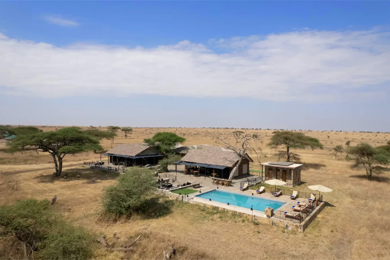 View of Serengeti Sametu Camp in Ngarenanyuki, Central Serengeti