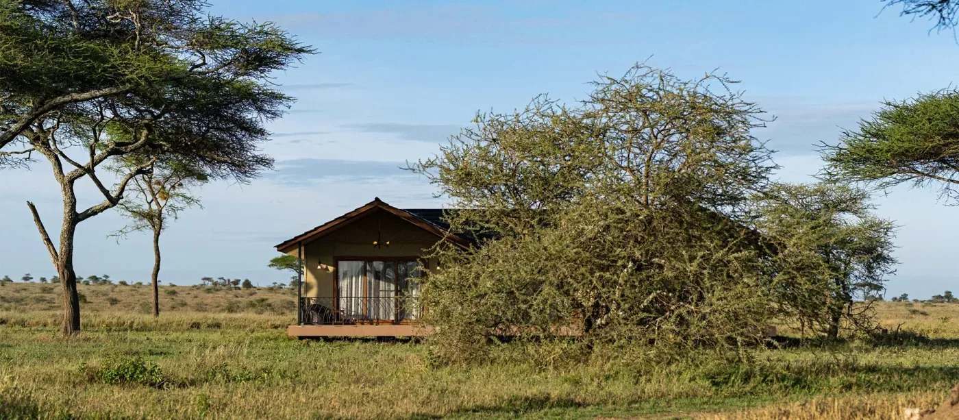 View of Serengeti Sametu Camp in Ngarenanyuki, Central Serengeti
