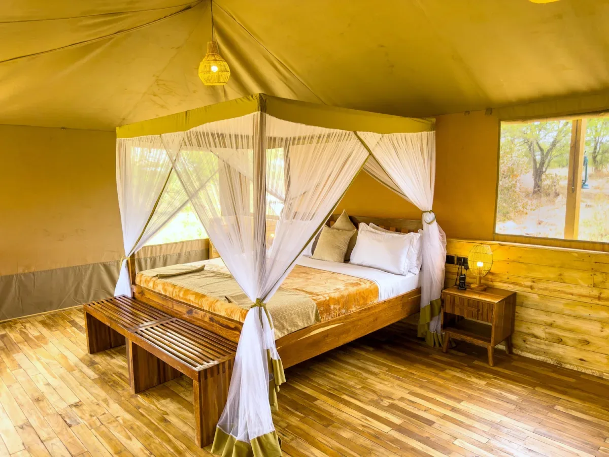 View of Tukaone Tented Camp in Central Serengeti