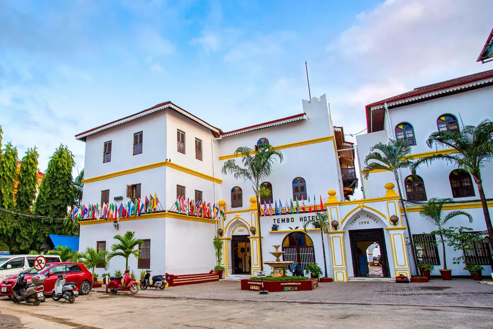 Tembo House Hotel exterior in Stone Town, Zanzibar