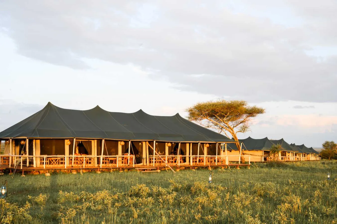 Exterior of Tukaone Tented Camp in Central Serengeti
