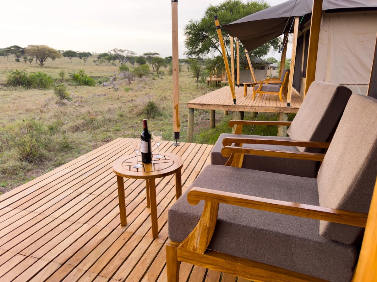 Exterior of Tukaone Tented Camp in Central Serengeti