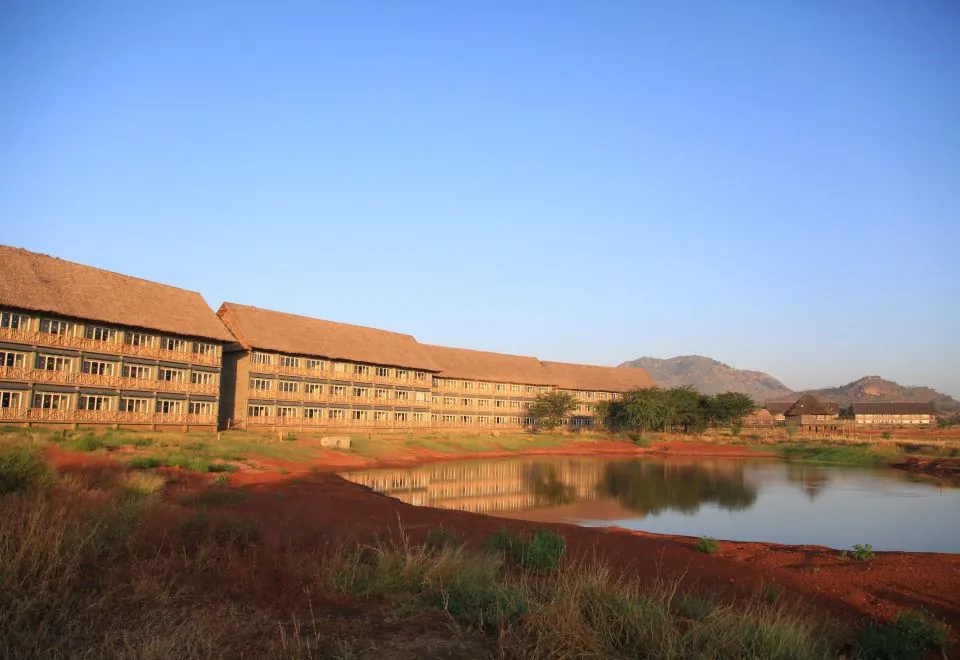 Voi Wildlife Lodge exterior near Tsavo East