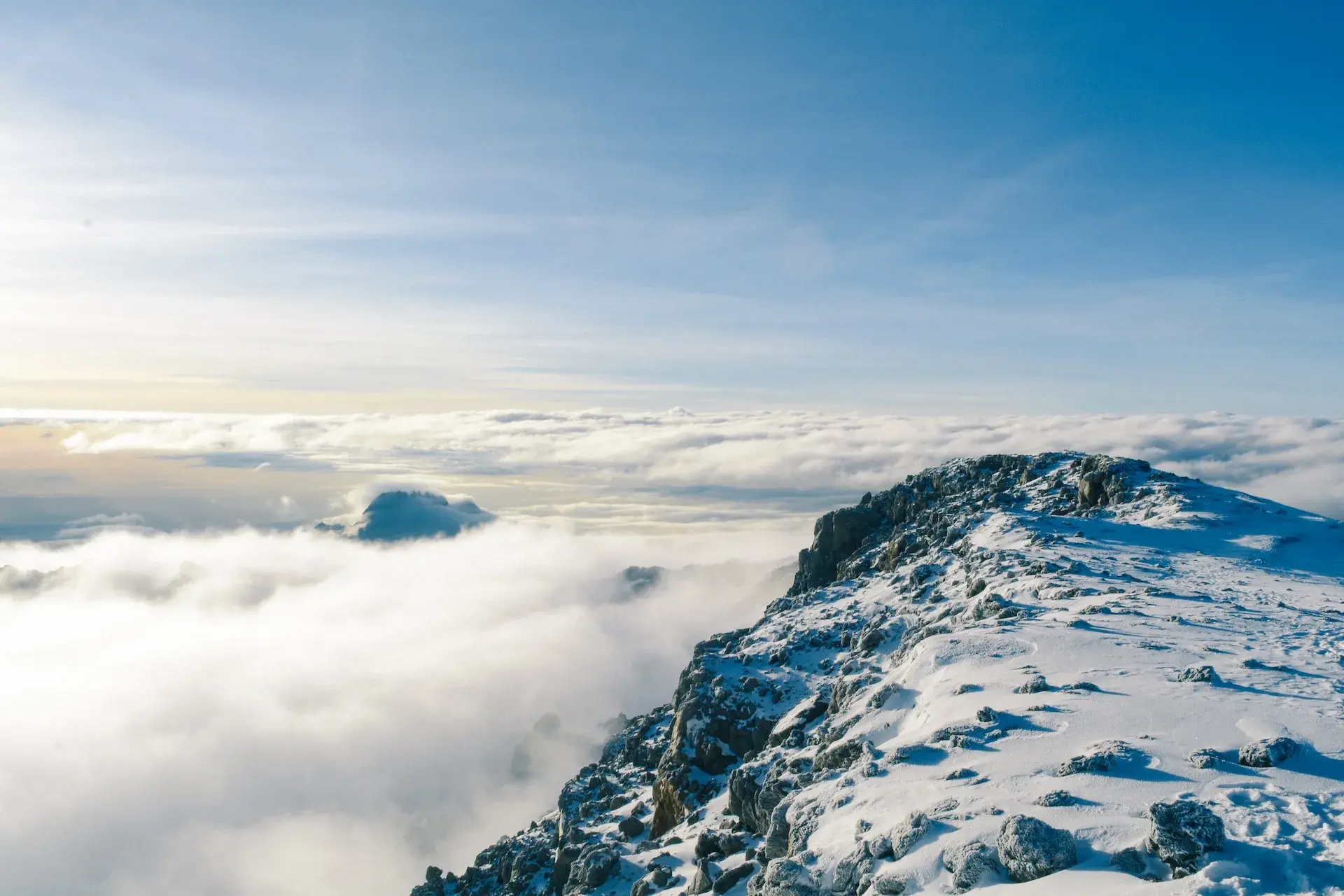 Trekkinglandschaft auf dem Kilimandscharo