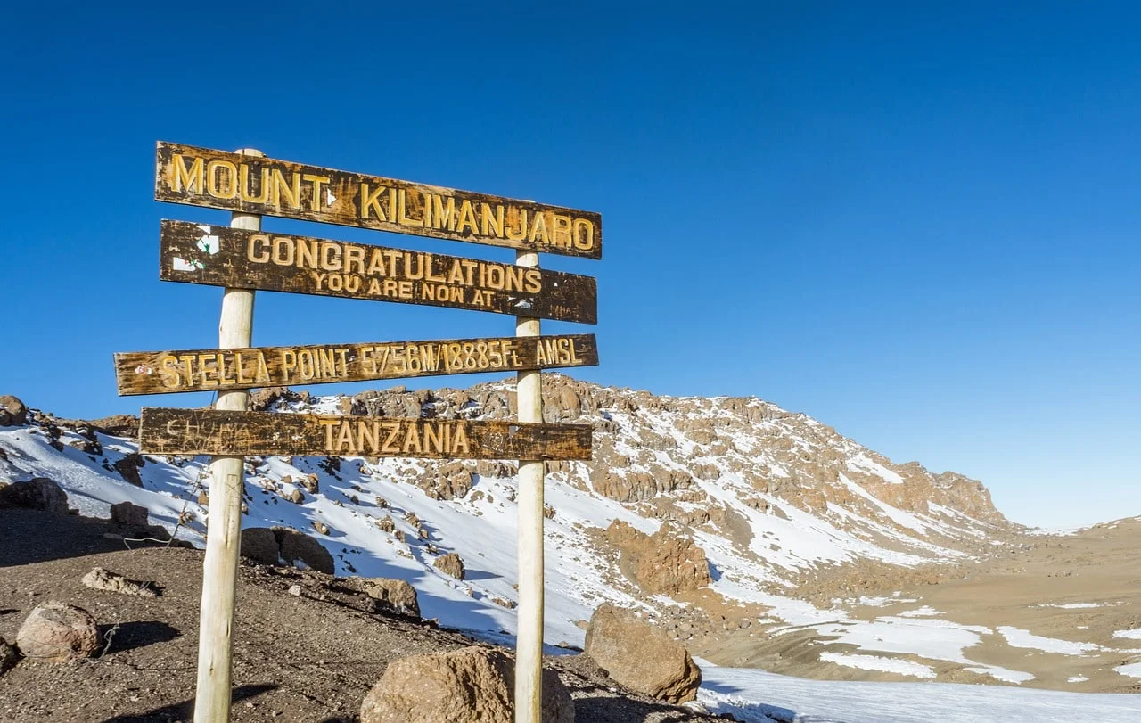 Trekkinglandschaft auf dem Kilimandscharo