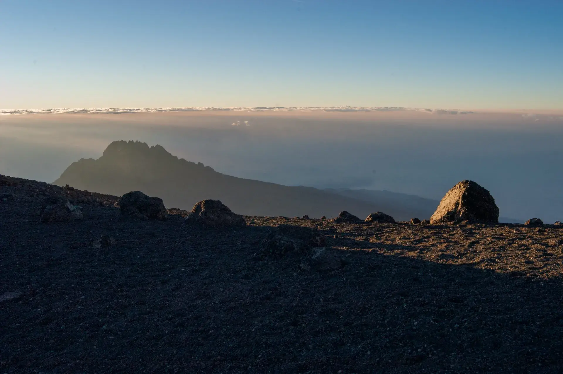 Summit and Mweka Camp scenery