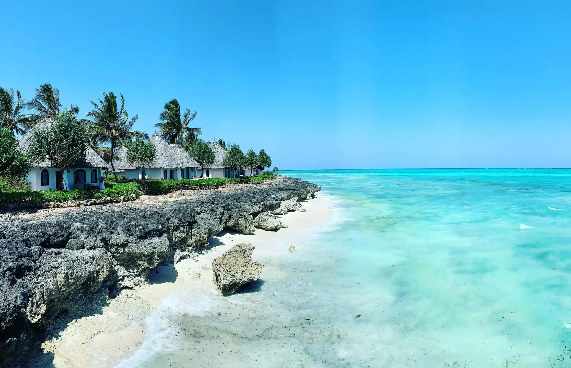 Beachfront setting on Zanzibar